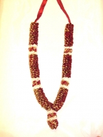 Beautiful Hand Made Jai Mala - Maroon/Gold