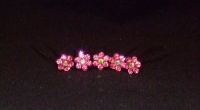 Daisy Design Hair Pins - Pink (Pack of 5)