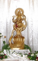 Tall Gold Ganesh Murti (HIRE ONLY)