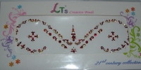 Maroon/Gold Indian Bridal Bindis 