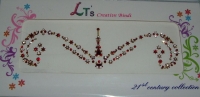 Maroon/Gold Indian Bridal Bindis