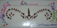 Maroon/Green Indian Bridal Bindis