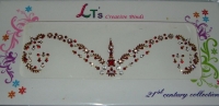 Maroon/Gold Indian Bridal Bindis