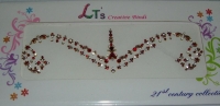 Maroon/Gold Indian Bridal Bindis