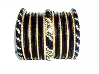 Black & Gold Indian Fashion Bangles