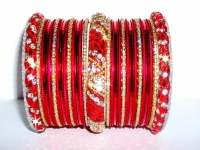 Red & Gold Indian Fashion Bangles