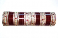 Maroon Indian Bridal Chura 2.6