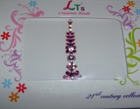 Stylish Purple Indian Fashion Bindi