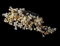 Gold Plated Bridal Comb 