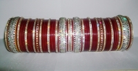 Glistening Maroon Indian Chura 2.6