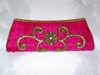 Rani Pink Indian Bridal Clutch Bag